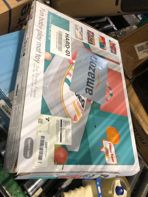 Photo 1 of dearlomum Baby Play Mat Baby Gym, Piano Tummy Time Baby Activity Gym Mat with 5 Infant Learning Sensory Baby Toys, Music and Lights Boy & Girl Gifts for Newborn Baby 0 to 3 6 9 12 Months(Pink)