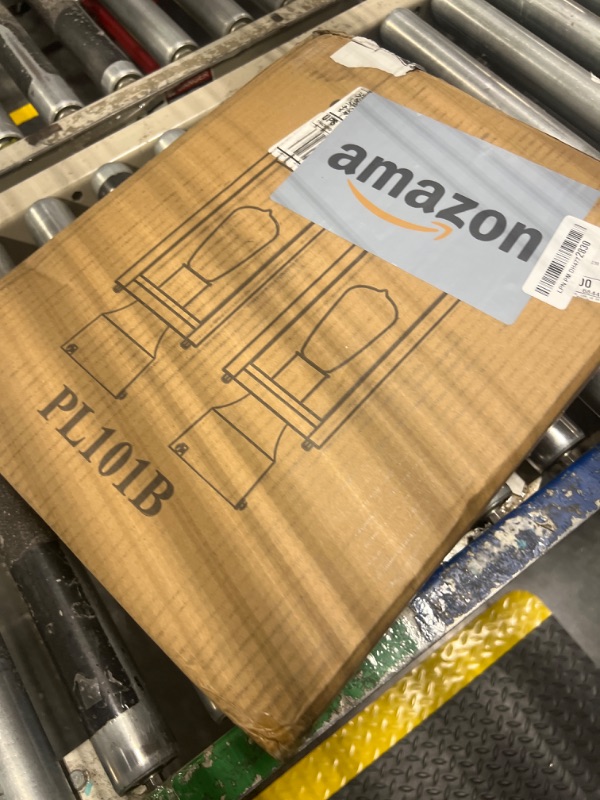 Photo 1 of 13'' Outdoor Post Lights Lamp Post Light Fixture 2 Packs, Modern Black Exterior Post Lantern Fixture with Tempered Glass, Anti-Rust Aluminum Light Posts for Outside for Driveway Patio Garden Pathway