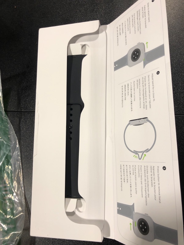 Photo 3 of **FOR PARTS ONLY** **SCREEN IS DAMAGED**Apple Watch Series 10 [GPS 46mm case] Smartwatch with Jet Black Aluminium Case with Black Sport Band - M/L. Fitness Tracker, ECG App, Always-On Retina Display, Water Resistant