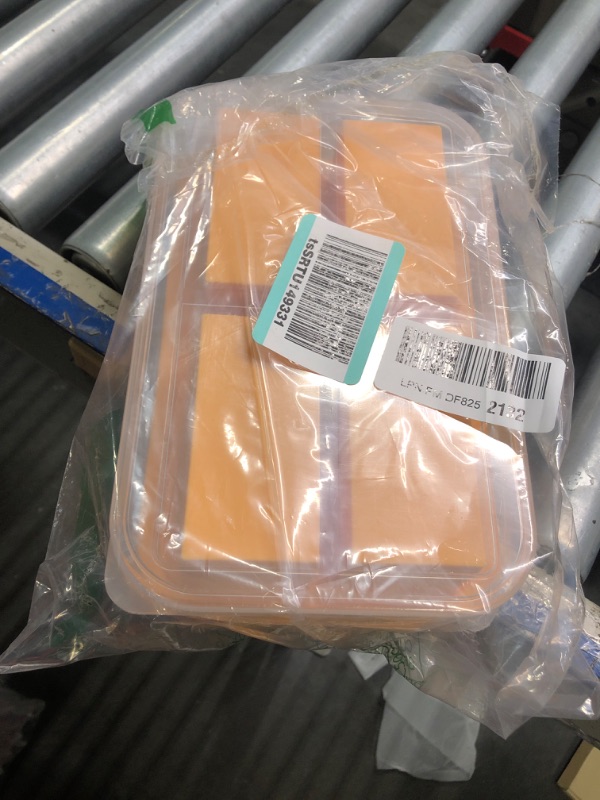 Photo 1 of Bangp 1-Cup Silicone Freezer Trays with Lid,2 Pack,Easy-Release Silicone Freezer Containers,Soup Freezer Molds,Freeze and Store Soup,Broth,Sauce,Leftovers - Makes 8 Perfect 1 Cup Portions