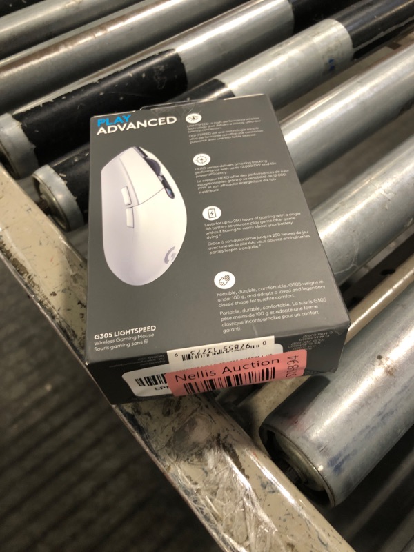Photo 1 of Logitech G305 LIGHTSPEED Wireless Gaming Mouse, Hero 12K Sensor, 12,000 DPI, Lightweight, 6 Programmable Buttons, 250h Battery Life, On-Board Memory, PC/Mac - White