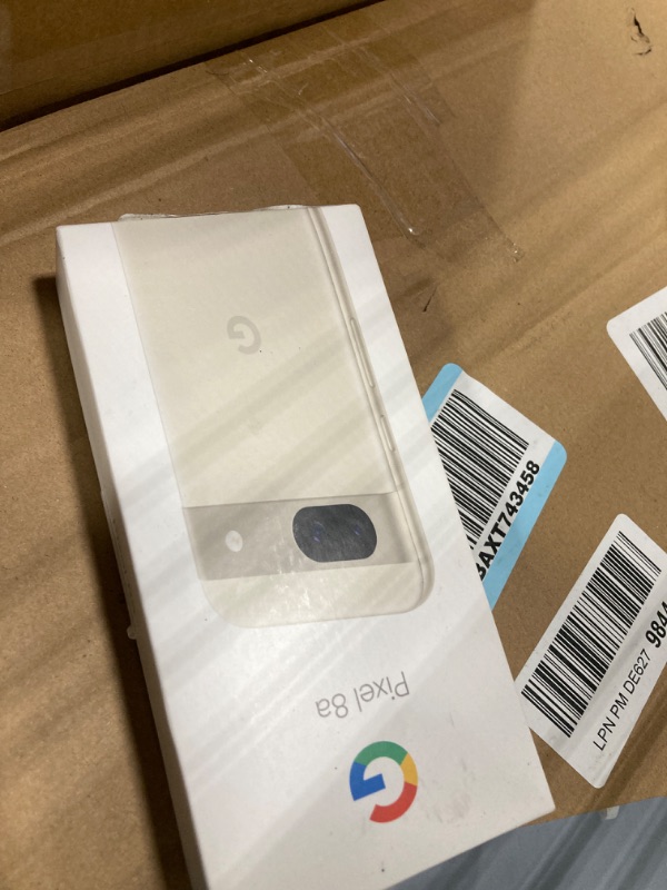 Photo 1 of Google Pixel 8a - Unlocked Android Phone with Google AI, Advanced Pixel Camera and 24-Hour Battery - Porcelain - 128 GB