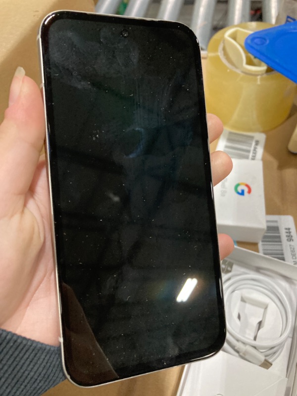 Photo 1 of Google Pixel 8a - Unlocked Android Phone with Google AI, Advanced Pixel Camera and 24-Hour Battery - Porcelain - 128 GB