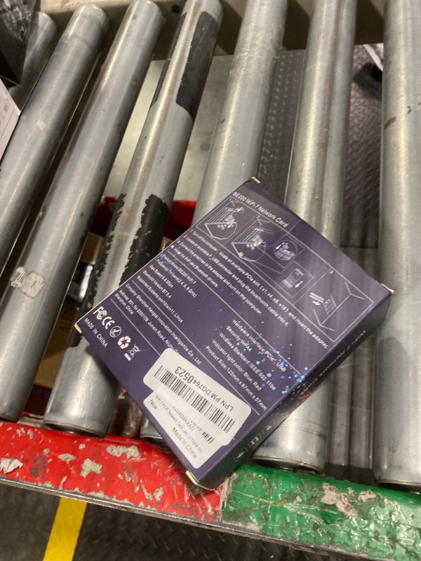 Photo 1 of WiFi 7 Network Card 8774Mbps QFly PCIe WiFi Card with Bluetooth 5.4, BE200 Chipset, Tri-Bands(6GHz/5GHz/2.4GHz) Wireless Network Adapter for PC, Support Win11/10(64 bit), not Support AMD CPU