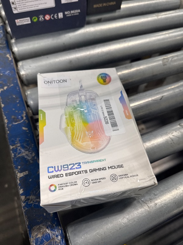 Photo 1 of Wired Gaming Mouse with Transparent Crystal Shell, Custom LED Lighting, USB Ergonomic Optical Mice with Side Buttons, Adjustable DPI Up to12800 for PC/Laptop/Mac, Computer Mouse for Game/Office Use