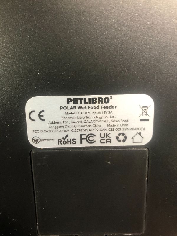 Photo 1 of PETLIBRO Automatic Cat Feeder Wet Food Refrigerated New Upgraded APP Control,3 Days Freshness 3 Meals,Semiconductor Cooling&Quick Chills Wet Food Dispenser,Polar WiFi Timed Auto Pet Feeder for Cat Dog