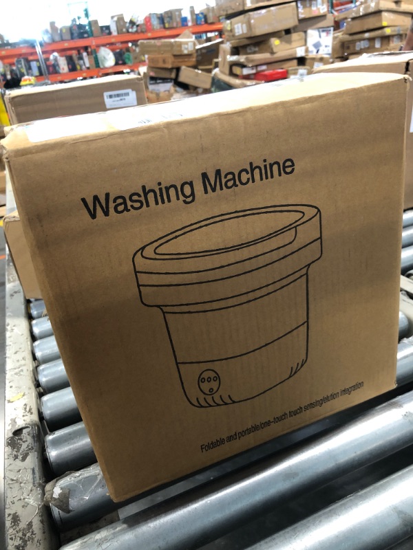 Photo 1 of Portable Washing Machine, 15L Upgraded With Spin Basket, Foldable Mini Washer Cleaning for Underwear, Baby Clothes Socks and Small Items, Small Washer for Apartments, Dorm,RV, Travel, Hotel, Laundry