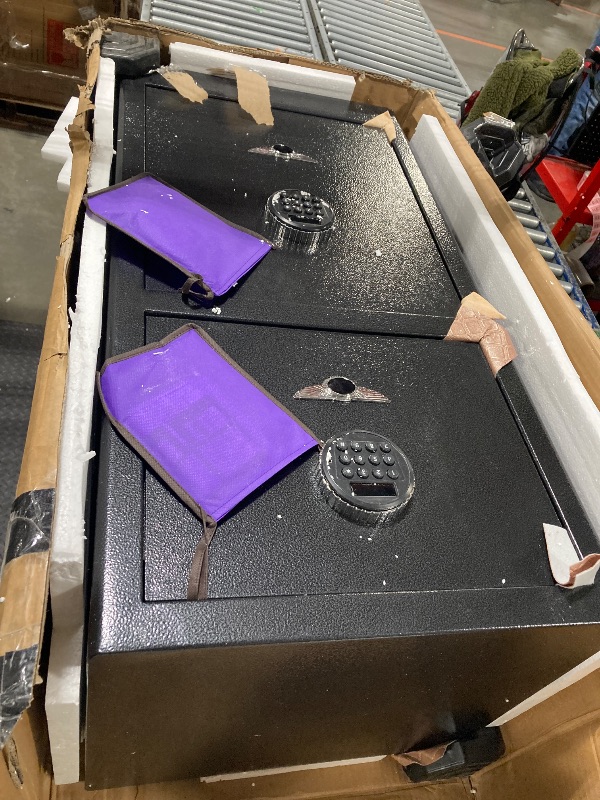 Photo 1 of 8.3Cuft Heavy Duty Safe Box, Extra Large Home Safe With Fireproof Waterproof Bag, Double DOOR, HIDDEN LOCK BOX, Smart Alert, Anti-Theft Digital Security Document Safes Box For Money Business Office