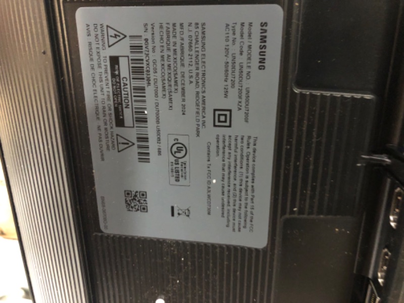 Photo 1 of 50” Class DU7200 Series Crystal UHD 4K Smart Tizen TV (2024)