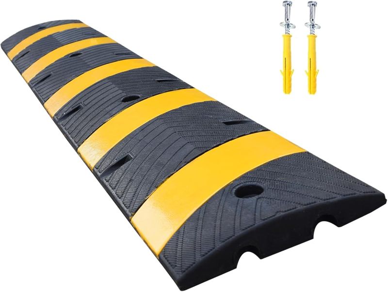 Photo 1 of  6FEET Heavy Duty Rubber Speed Bump, 