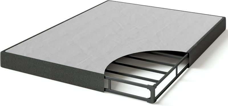 Photo 1 of  5 Inch WonderBox(TM) Smart Box Spring, Quick Assembly Mattress Foundation, Durable Metal Frame, Full, Grey