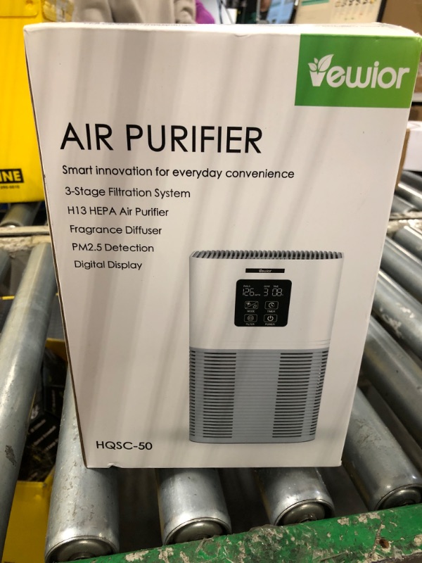 Photo 1 of VEWIOR Air Purifiers for Home, HEPA Air Purifiers for Large Room up to 600 sq.ft, H13 True HEPA Air Filter with Fragrance Sponge 6 Timers Quiet Air Cleaner for Pet Dander Wildfire
