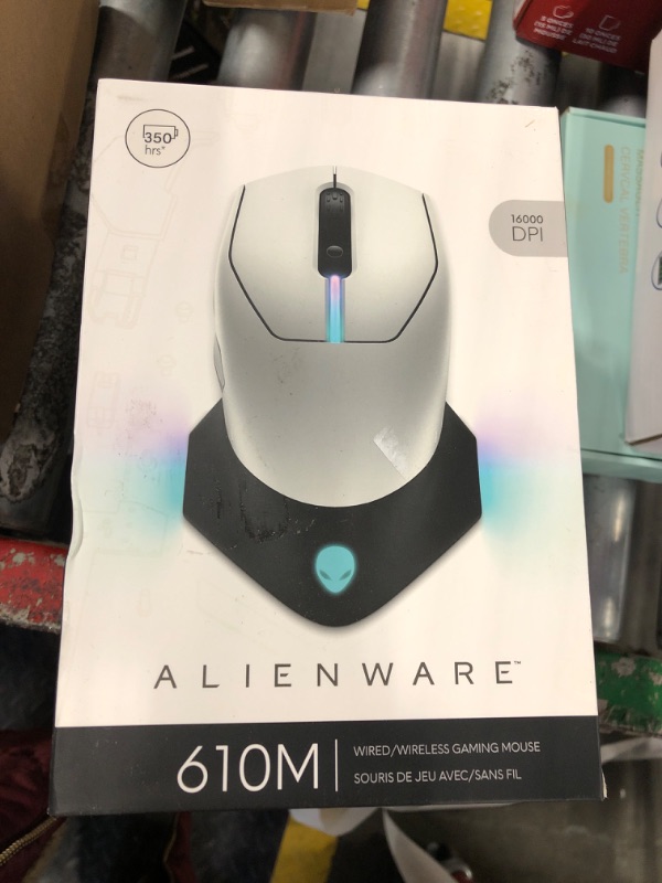 Photo 1 of Alienware Wired/Wireless Gaming Mouse 610M-Light, Lunar Light
