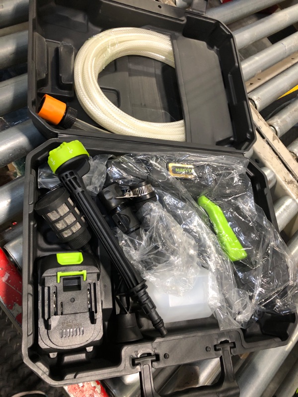 Photo 1 of MIMYTH Cordless Power Washer; 990 PSI Cordless Pressure Washer with 4.0Ah Battery&Charger & 6-in-1 Nozzle; powerwashers for Home; Portable Power Washer for car wash, Yard