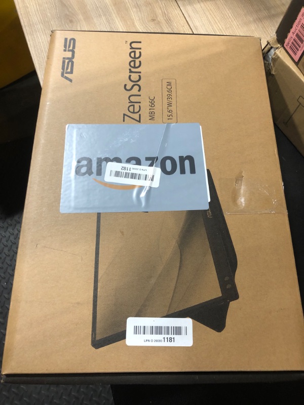 Photo 1 of ASUS ZenScreen 15.6” 1080P Portable USB Monitor (MB166C) - Full HD, IPS, USB Type-C, , Tripod Mountable, Anti-Glare Surface, Protective Sleeve, 3-Year Warranty