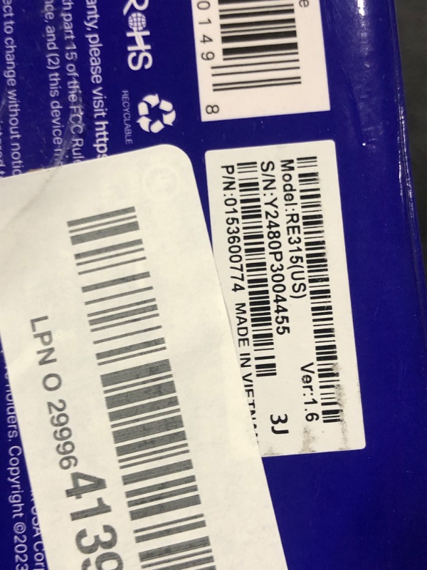 Photo 1 of TP-Link AC1200 WiFi Extender, 2024 Wirecutter Best WiFi Extender, 1.2Gbps home signal booster, Dual Band 5GHz/2.4GHz, Covers Up to 1500 Sq.ft and 30 Devices ,support Onemesh, One Ethernet Port (RE315)