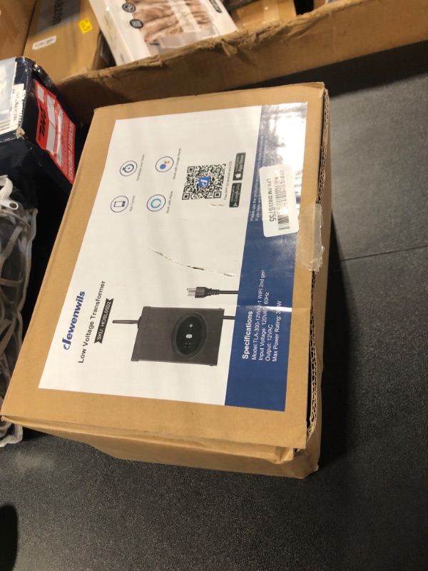 Photo 1 of DEWENWILS 300W Smart Low Voltage Transformer, Compatible with Alexa and Google Home, 120V AC to 12V AC for LED Landscape Lights, Outdoor Lighting, ETL Listed, Waterproof, Schedule and Timer