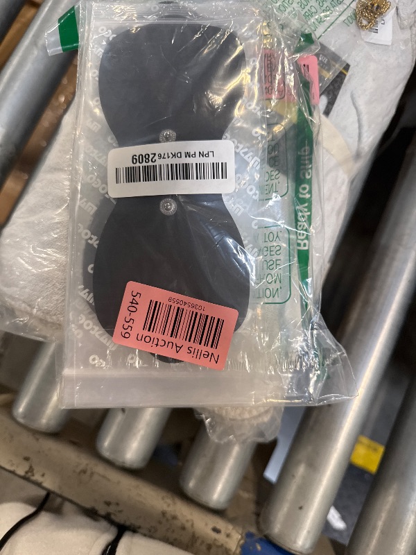 Photo 1 of MASTOGO Tens Unit Wireless Electrode Pads, Replacement Electrode Pads with Standard 3.5mm Snap-on Connectors(4PCS/Set)(Black)