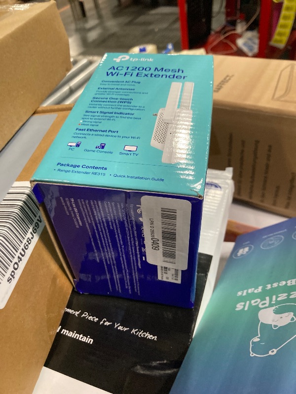 Photo 1 of TP-Link AC1200 WiFi Extender, 2024 Wirecutter Best WiFi Extender, 1.2Gbps home signal booster, Dual Band 5GHz/2.4GHz, Covers Up to 1500 Sq.ft and 30 Devices ,support Onemesh, One Ethernet Port (RE315)