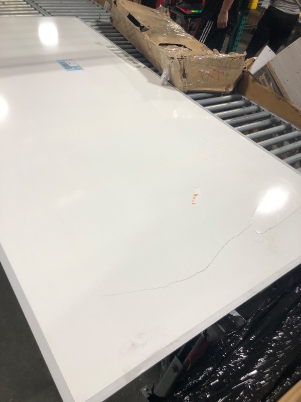 Photo 3 of ***Whiteboard only, no hardware for set up*** ***Damage in last pictures*** ***Stock photo is a similar item*** 48" x 95" Whiteboard