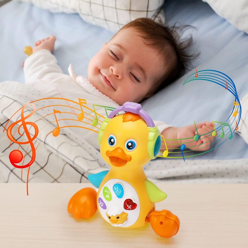 Photo 1 of 
Baby Musical Duck Toy Dancing Crawling Tummy Time, Light Up Infant Toys 0-3-6 6-12 12-18 Months Easter Gifts for 1 2 Year Old Boys Girls Baby Learning...
