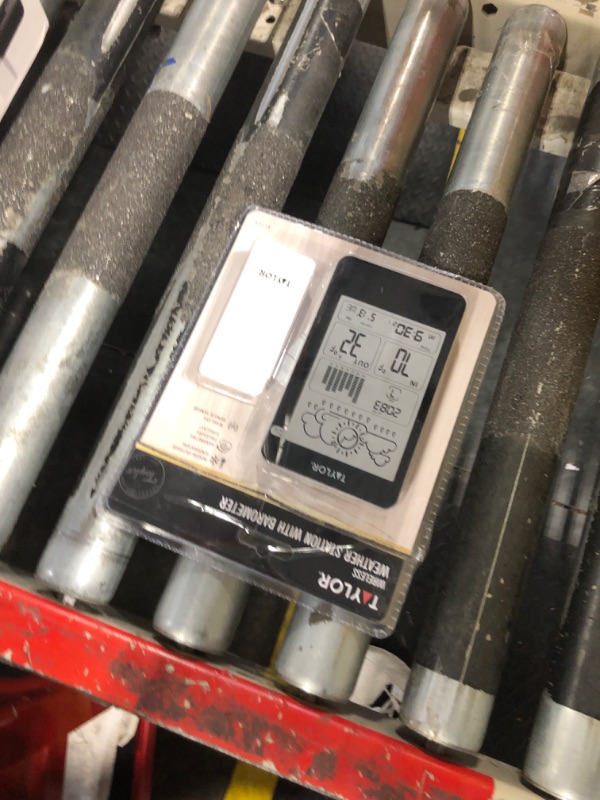 Photo 1 of Taylor Digital Wireless Indoor Outdoor Thermometer and Barometer with Timer, Easy-to-Read Display for Home, Office, Greenhouse, Nursery, and Indoor Areas, Black