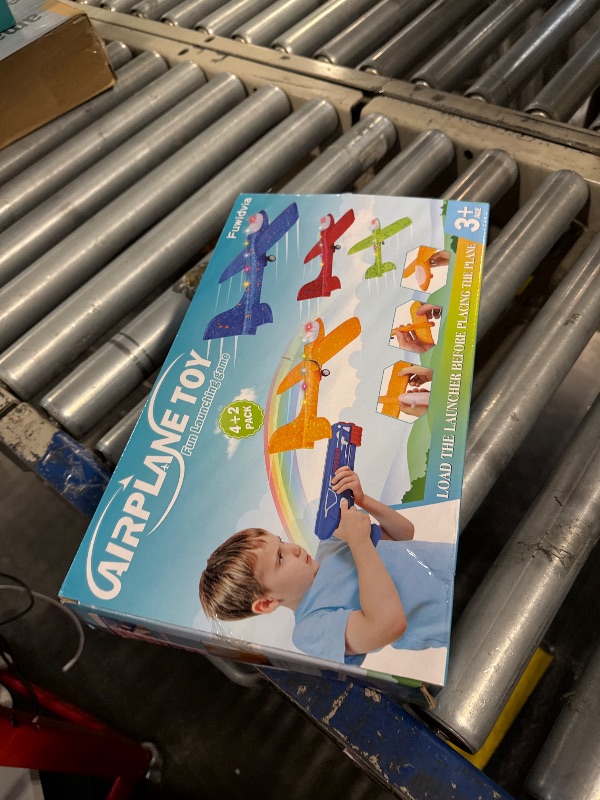 Photo 1 of Fuwidvia 4 Pack Airplane Launcher Toys, 2 Flight Modes LED Foam Plane Toy for Boys, Outdoor Flying Toys Birthday Gifts for Boys Girl 4 5 6 7 8 9 10 11 12 Year Old