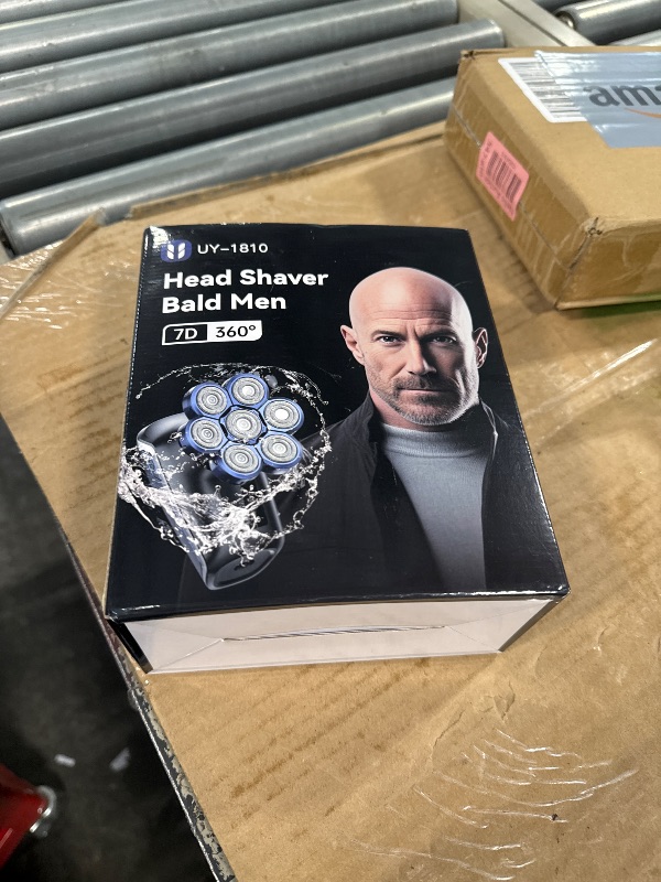 Photo 1 of Head Shavers for Bald Men, Uythumidid 7D Wet/Dry Waterproof Head Shaver, USB &Type-C Rechargeable 7-in-1 Electric Razor Grooming Kit, Mens Rotary Shaver for Best Gift, Cordless (Blue)