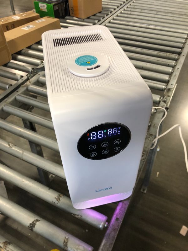 Photo 1 of ***unable test due to require APP control*** Livatro 6L Smart Humidifier for Large Room, Warm & Cool Mist with Top Fill Design, Alexa & App Control, Essential Oil Compatible, Ideal for Bedroom and Plants