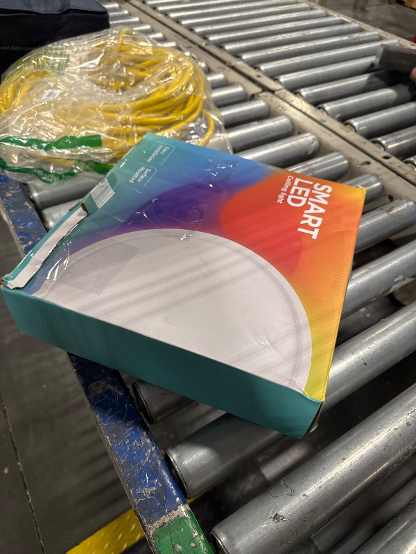 Photo 1 of TALOYA Compatible with Alexa Flush Mount Ceiling Light, 12 inch RGB Ambient Light, Day Light 3000K~6500K Adjustable by App, equivs to 200W Traditional lamp for Living Room, Bedroom, 2-Pack