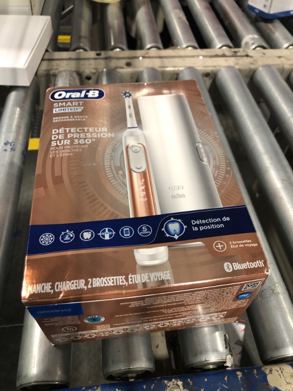 Photo 4 of **100% FACTORY SEALED/NEVER OPENED-PROOF IN PHOTOS**Oral-B Pro Smart Limited Power Rechargeable Electric Toothbrush with (2) Brush Heads and Travel Case, Rose Gold

**100% FACTORY SEALED/NEVER OPENED-PROOF IN PHOTOS**