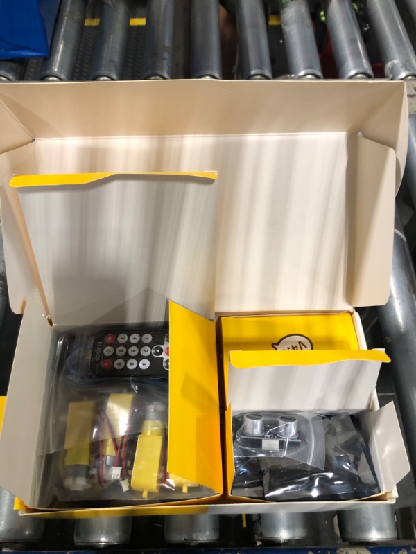 Photo 1 of ELEGOO UNO R3 Smart Robot Car Kit V4 for Arduino Robotics for Kids Ages 8-12 12-16 STEM Science Kits Coding Gifts for 8 9 10 11 12 13 14 15 16 Year Old Boys Girls Teens Cool Engineering Building Toys