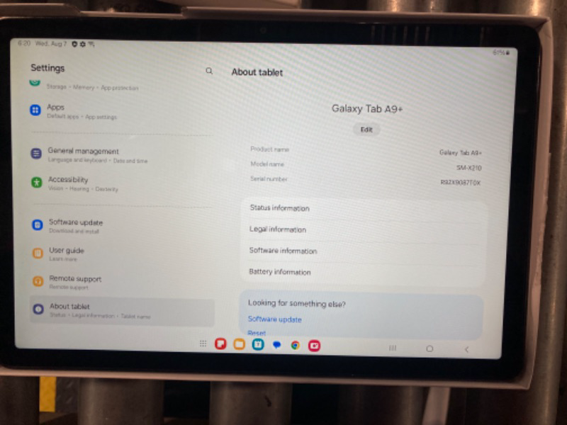 Photo 1 of Samsung Galaxy Tab A9+ Tablet 11” 64GB Android Tablet, Big Screen, Quad Speakers, Upgraded Chipset, Multi Window Display, Slim, Light, Durable Design, US Version, 2024, Graphite