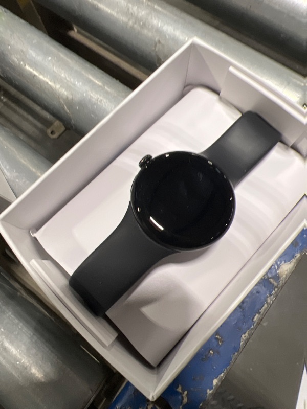 Photo 1 of Google Pixel Watch 1st Gen (Previous Model) - Android Smartwatch with Fitbit Activity Tracking - Heart Rate Tracking Watch - Matte Black Stainless Steel case with Obsidian Active band - WiFi