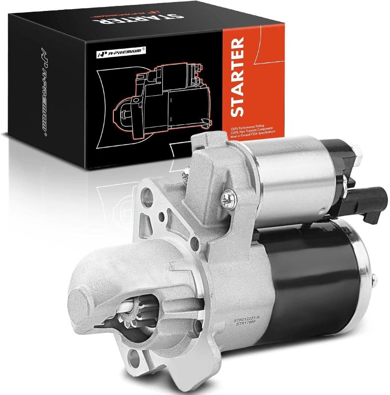 Photo 1 of A-Premium Starter Motor Compatible with Buick, Cadillac, Chevy, GMC & More - Allure, Lacrosse, SRX, XTS, Equinox, Colorado, Impala, Malibu, Canyon, Terrain - 3.0L 3.6L - 12V 1.4KW 12 Teeth CW