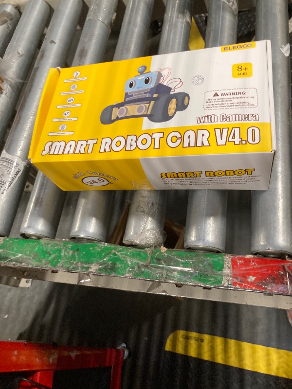Photo 1 of ELEGOO UNO R3 Smart Robot Car Kit V4 for Arduino Robotics for Kids Ages 8-12 12-16 STEM Science Kits Coding Gifts for 8 9 10 11 12 13 14 15 16 Year Old Boys Girls Teens Cool Engineering Building Toys