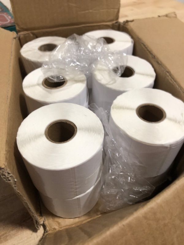 Photo 3 of 12 Rolls 12000 Labels 2.25" x 1.25" Direct Thermal Labels - AveneMark Perforated for Barcode Address Labels - Postage Shipping Labels Compatible with Rollo & Zebra Desktop Printers,1000 Labels/Roll