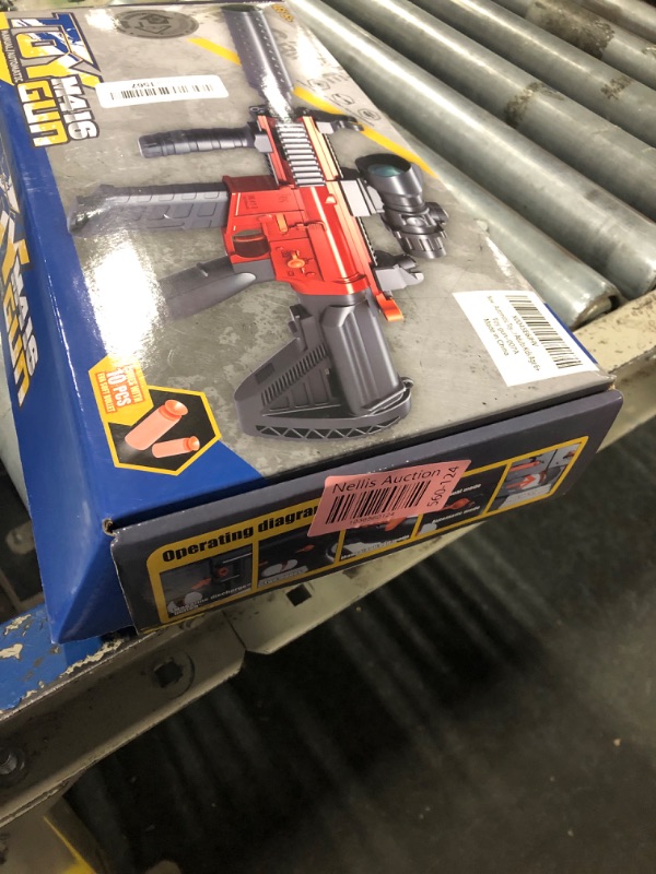 Photo 1 of EagleGrove Automatic Sniper Rifle, Electric Soft Bullet Toy Gun for Boys with 60 Dart Bullets, 3 Modes Realistic Toy Foam Blasters Guns, Christmas Birthday Gifts for Kids Adults Age 6+ Red