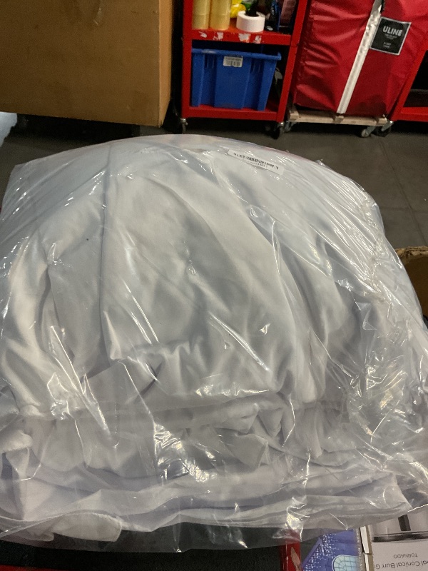 Photo 1 of 10 Pack White Tablecloths for 8ft Rectangle Tables 60 x 126 Inch - Polyester Table Cover Stain and Wrinkle Resistant Washable Fabric Table Clothes for Wedding Party Banquet Reception Restaurant