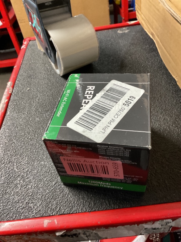 Photo 1 of WiFi Extender Signal Booster, Internet Wireless Repeater for Home Coverage up to 10000sq.ft and 35 Devices, 1200Mbps WiFi Booster with Ethernet Port, Dual Band 2.4G/5G, 4 Antennas