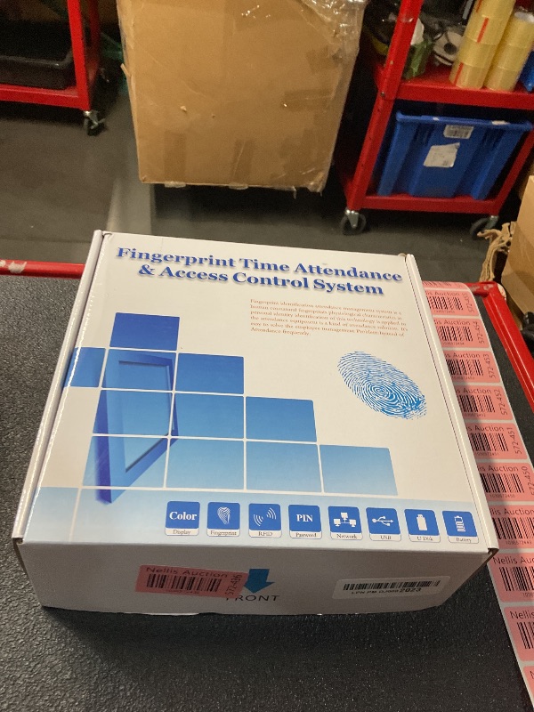 Photo 1 of HapAttend Time Clock - Fingerprint Time Clocks for Employees Small Business Automatic Calculate Hours, H2 Standalone Biometric Clock in Machine for Employees with 5 RFID Cards (0 Monthly Fees)