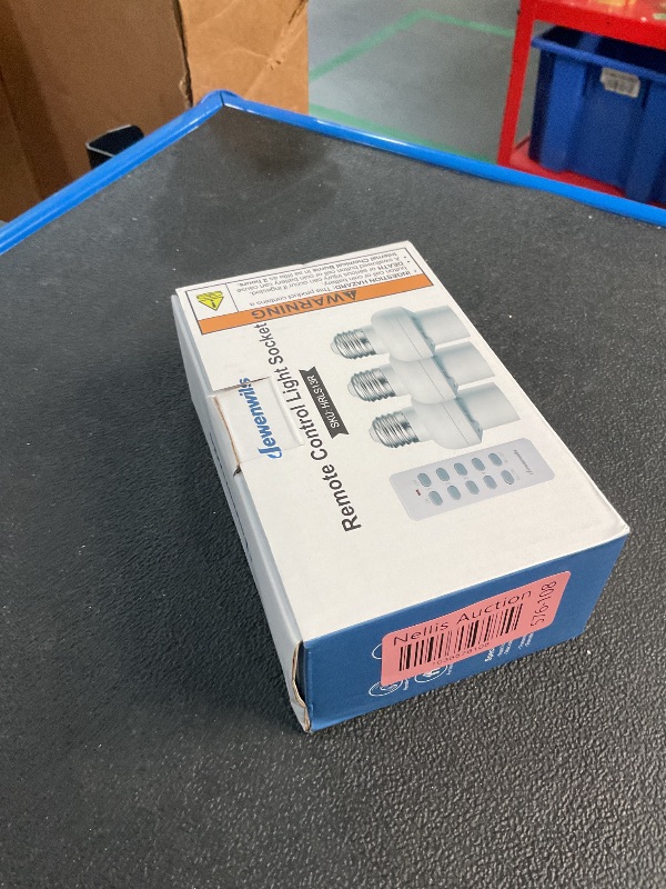 Photo 1 of DEWENWILS Remote Control Light Bulb Socket, Wireless Light Socket Switch Kit, Remote Light Socket E26/E27 Base for Pull Chain Light Fixture, No Wiring, ETL Listed(1 Remote+3 Sockets)