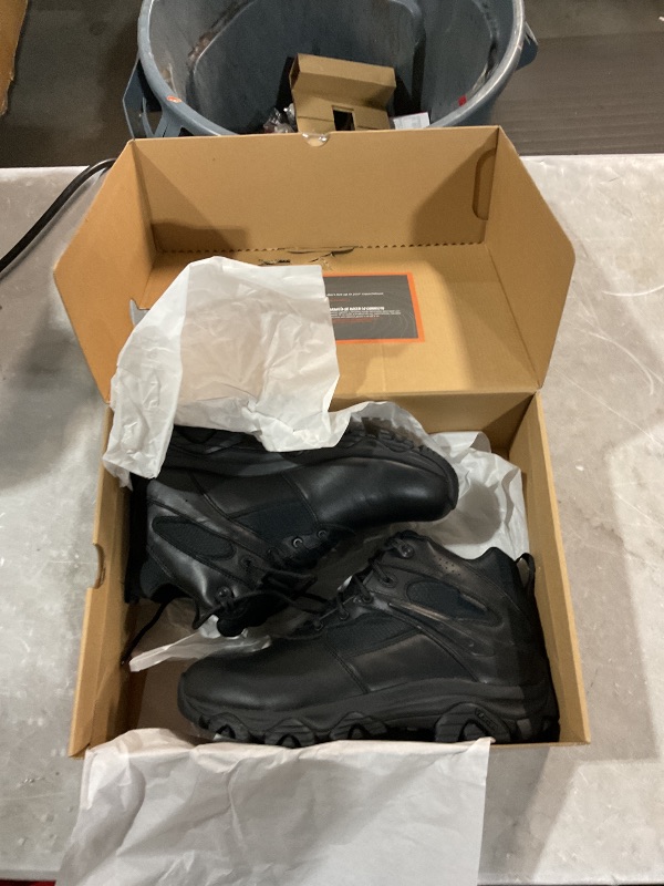 Photo 1 of Merrell Men's Moab 3 Mid Response Tactical Waterproof Boots, Lightweight Leather Work Hiking Outdoor Shoes, Black, 9.5