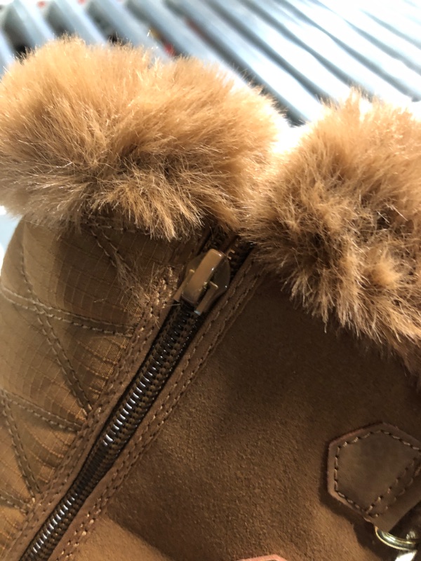 Photo 5 of ***(BROKEN ZIPPER HABDLE)***
DREAM PAIRS Women's Waterproof Winter Snow Boots, Warm Comfortable Faux Fur Insulated Non-Slip Outdoor Lace-Up Florin Mid Calf Booties,Size 11,Tan,SDSB2206W