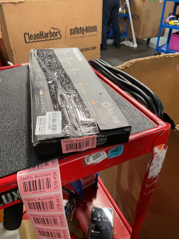 Photo 1 of KLIM Chroma Wireless Gaming Keyboard RGB - Backlit Wireless Keyboard - Long-Lasting Rechargeable Battery - Quiet Water Resistant Ergonomic Keyboard - Teclado Gamer - PC PS5 PS4 Xbox One Mac - Black