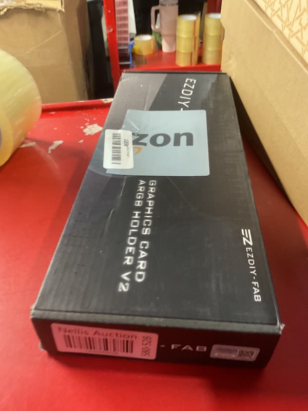 Photo 1 of EZDIY-FAB 5V ARGB GPU Holder Brace Graphics Card GPU Support Video Card Holder Bracket, Strenchable Structure, Video Card Sag Holder/Holster Bracket Support RX7990XTX, RTX4090, Black-341