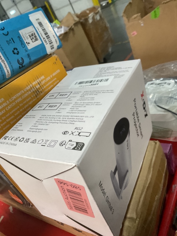 Photo 1 of (missing remote, parts only) Smart Mini Projector WiFi6 Bluetooth 5.0 XGODY Gimbal 3 Protable Projector 12000L Support 4K with Android TV 11.0, Auto Keystone Correction Video Projector, 180°Rotatable Stand for Home Movie