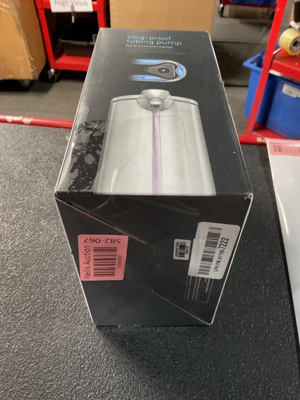 Photo 1 of simplehuman 9 oz. Touch-Free Automatic Rechargeable Sensor Pump, White Stainless Steel, 2024 Model