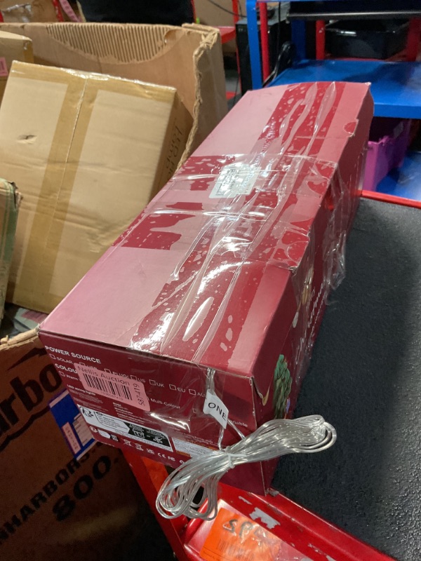 Photo 1 of Christmas Solar Candy Cane Pathway Lights, 12Pcs 120 LED 40" Christmas Lights Outdoor Decorations with Red Bow Waterproof, 8 Modes Timer Remote Christmas Walkway Lights for Xmas Yard Lawn Patio Decor