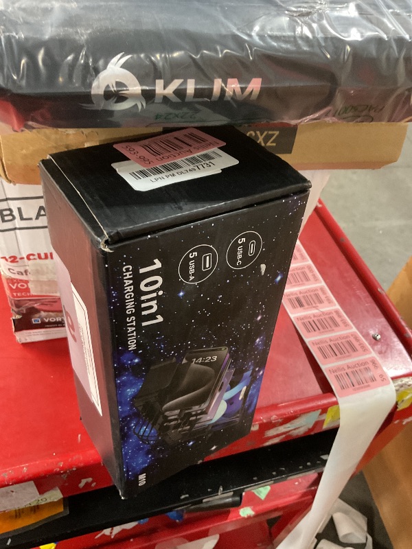 Photo 1 of 320W Charging Station for Multiple Devices, Zobirez 10-Port USB C Fast Charger Stations for MacBook, iPhone, Android Cell Phone, iPad, Tablet, Family Multi-Device Organizer Charging Dock, Black